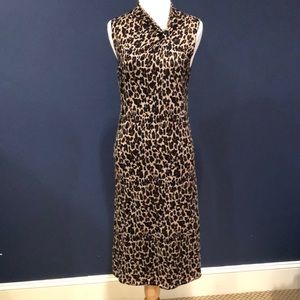 Tory Burch Wool Leopard Print Dress   size M